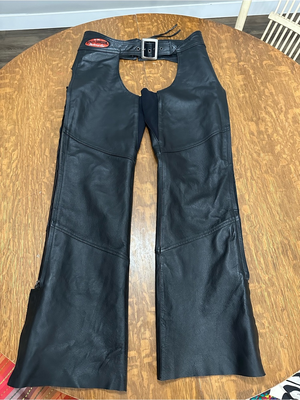 Harley-Davidson Women’s Black Leather Motorcycle Chaps